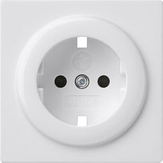 Gira Pure White S-Color Socket Cover With Child Safety - 092140
