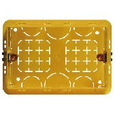Bticino Jaune In-Wall Box 3 Modules 106x71x52mm - BT503E [15 pièces]