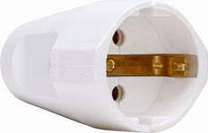 Kopp Contrast Plug RA Synthetic 16A Arctic White - 182102006 [10 Pieces]