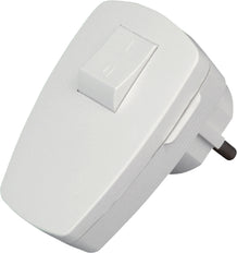 Kopp Prise à angle droit avec interrupteur blanc arctique - 170402006