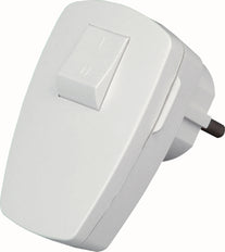 Kopp Arctic White Plug With Switch 2 Pole Grounded - 1704.0205.1 [20 Pieces]