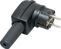 Rubber Grounding Type Angle Plug Heavy Duty 2 Earth Contacts - 1782.1605.4