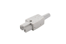Martin Kaiser Appliance Plug C15A 155 degrees 10A Earthing Contact Grey - 789/GR [25 Pieces]