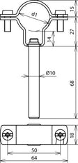 Support de conducteur Dehn pour conducteur d'alimentation HVI - 253330