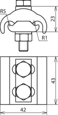 Connexion parallèle Dehn Cu/Gal Sn pour différents conducteurs - 306105