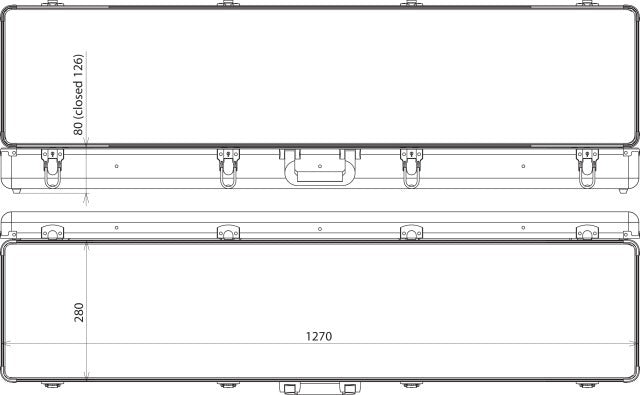 Détecteur de tension de Dehn Boîtier plastique vide 1270x280x120 MM - 766995