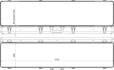 Détecteur de tension de Dehn Boîtier plastique vide 1270x280x120 MM - 766995