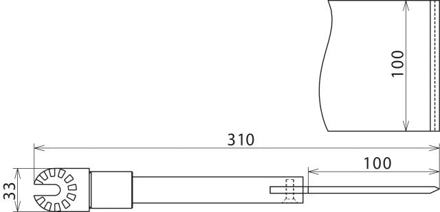 Grattoir Dehn avec accouplement à engrenage pour kit de nettoyage humide - 785329