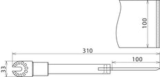 Grattoir Dehn avec accouplement à engrenage pour kit de nettoyage humide - 785329