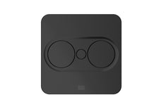 Bach Twist2 2x230V Square Matte Black Prise de courant encastrable pour le bureau - 946.101