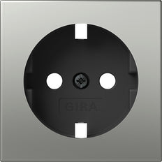 Gira Schuko Socket System 55 Stainless Steel - 4920600