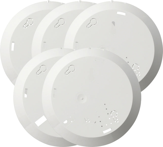 Gira Set de 5 plaques de montage pour détecteurs de fumée blanc - 845000