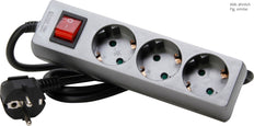 Kopp 3V Cord Central With Switch Titanium 1.4m - 129743008 [10 Pieces]