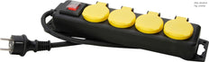 Kopp Interrupteur à 4 voies avec 1.4m de fil noir IP44 - 223012002
