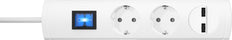 Kopp UNOversal Plus Prise de table à 2 voies avec interrupteur et USB - 233502007