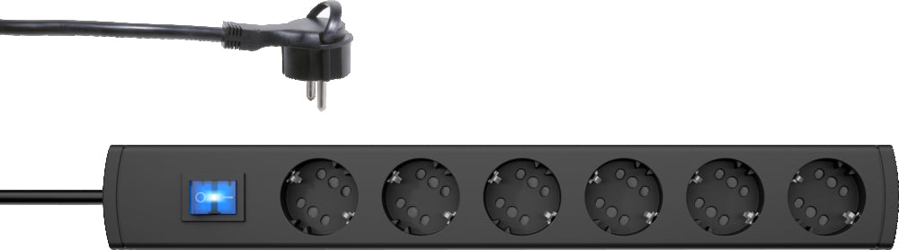 Kopp Duoversal Plus 6=12 Flat St Plug With 1.4m Cable - 234705007 [4 Pieces]