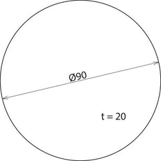 Tampon en mousse adhésive Dehn avec languette détachable D90mm D20mm - 478098 [2 pièces]