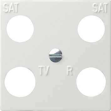 Gira 4-Way Cover Plate Accessories Pure White - 025803