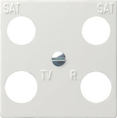 Gira 4-Way Cover Plate Accessories Pure White - 025803
