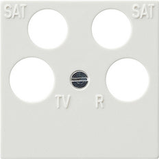 Gira 4 Way S-Color Pure White Cover Plate - 025940