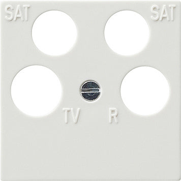Gira 4 Way S-Color Pure White Plaque de recouvrement - 025940