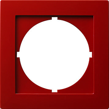 Gira Cadre adaptateur rond S-Color 50x50mm rouge - 028143 [2 pièces]