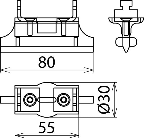 Elément de verrouillage Dehn pour porte-fusibles NH Taille 00 - 785641