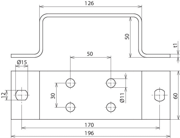 Dehn Earthing Busbar Stainless Steel With 2x2 Terminals - 472109