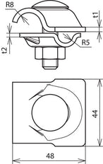 Dehn MV Clamp With Truss Head Screw And Nut 8-10/16mm - 392060 [2 pieces]