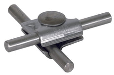 Dehn MV Clamp en acier inoxydable pour vis ronde de 10 mm avec vis à tête bombée - 391069