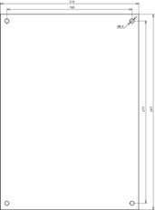Panneau d'avertissement Dehn 210x297x0.7mm ABS DE EN AL - 480698