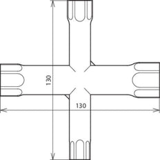 Clé à araignée galvanisée de Dehn Taille 10 13 17 19 Accessoire - 572000