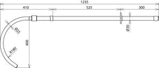 Canne de sauvetage 36kV Longueur 1235mm - 766040