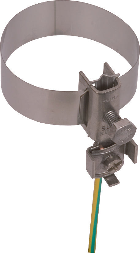 Dehn Earth Pipe Clamp D 27-114mm with Connection Clamp 2x4-25mm2 - 540911
