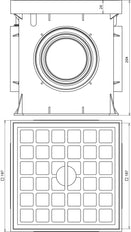Dehn UF Test Joint Box Plastic 197x197x204mm Without Test Joint - 549051