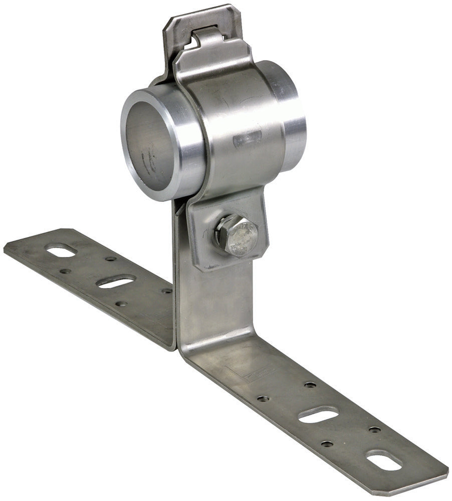 Dehn Support de montage en acier inoxydable avec taquet pour tuyaux de 50 mm - 105340