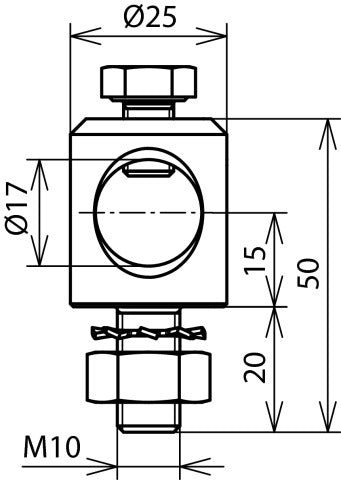 Dehn Clamping Bolt D 16mm Stst With Screw Nut And Washer - 106309