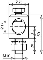Dehn Clamping Bolt D 16mm Stst With Screw Nut And Washer - 106309