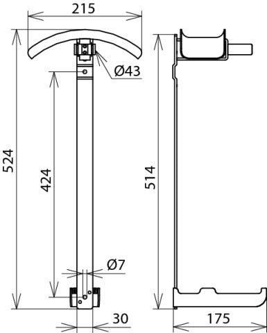 DEHN HV EKV ES40 Support gris Dispositif de stockage - 700002