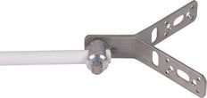 Dehn StSt Support de montage en Y à 90 degrés avec boulon de serrage - 106316