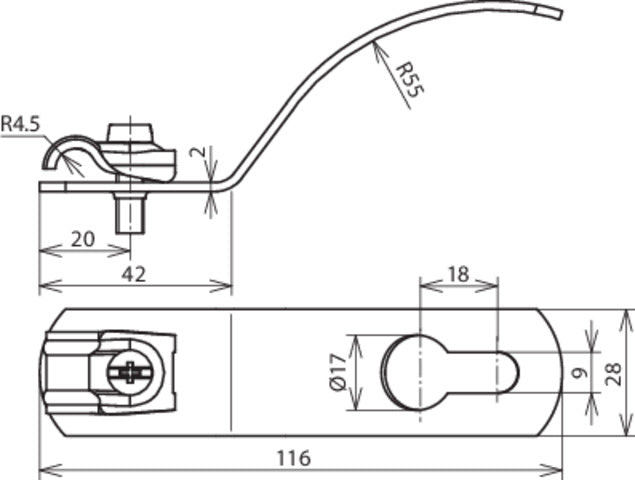 Dehn Quick Roof Support de condenseur pour toiture ondulée - 202005 [2 pièces]