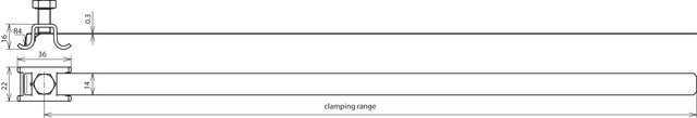 Dehn Conductor Holder For Rd 6-8mm Cu/Bronze For Downpipes - 200027