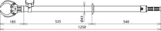 Dehn Straight Fuse Tong Up To 36KV D30-90mm L1250mm - 765041