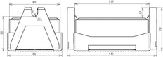 Dehn Support de conducteur de toit FB2 Pour toits plats avec bloc C35/45 - 253050 [2 pièces]