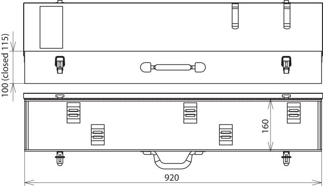 DEHN SKL 92 16 10 Boîtier en tôle d'acier pour détecteur de tension - 766703
