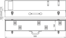 DEHN SKL 92 16 10 Boîtier en tôle d'acier pour détecteur de tension - 766703