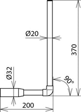 Dehn Angled Test Probe With M8 Bolt For PHE 3-36KV - 766950