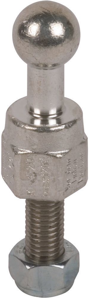 Pointe à bille fixe de Dehn avec boulon fileté et écrou M12x25mm - 755225