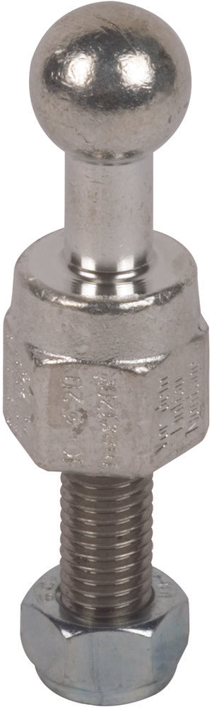 Boulon et écrou filetés M16x45mm à pointe sphérique fixe 25mm - 755645