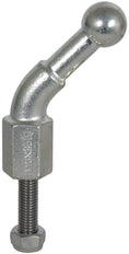 Pointe à bille fixe D25mm coudée à 45 degrés avec boulon fileté M12x4 - 756245